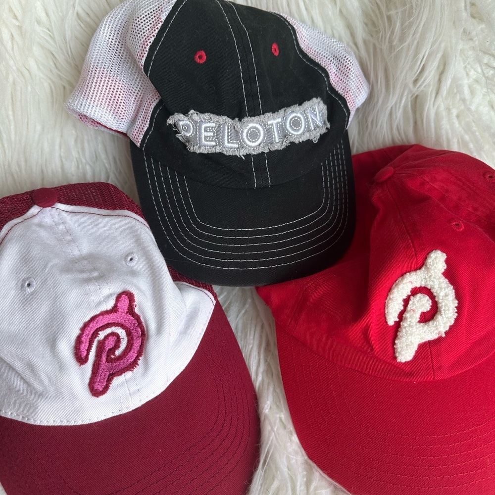 Peloton Cap Trio - Black, Red, Pink, White